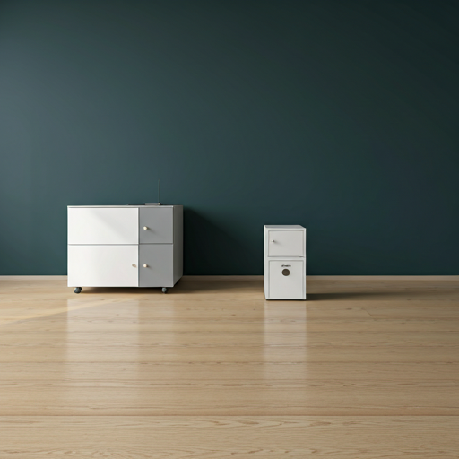 Clean minimal modern office space